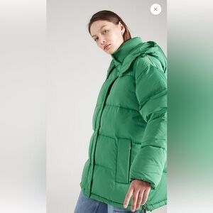 NWT 2NDDAY Green Apres ski oversize PUFFER JACKET